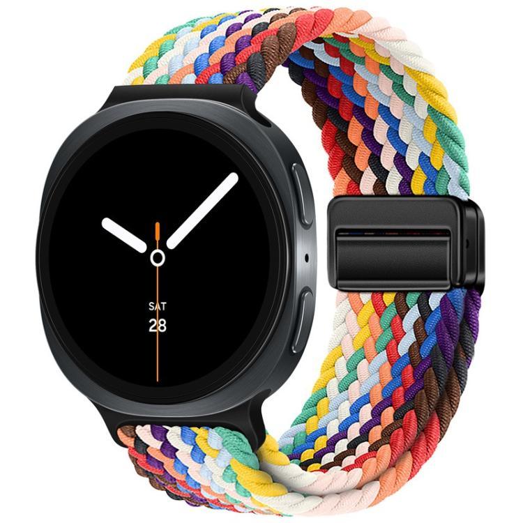 Dây đồng hồ nylon bện khóa nam châm vòng, dành cho Samsung Galaxy Watch8 / Watch8 Classic