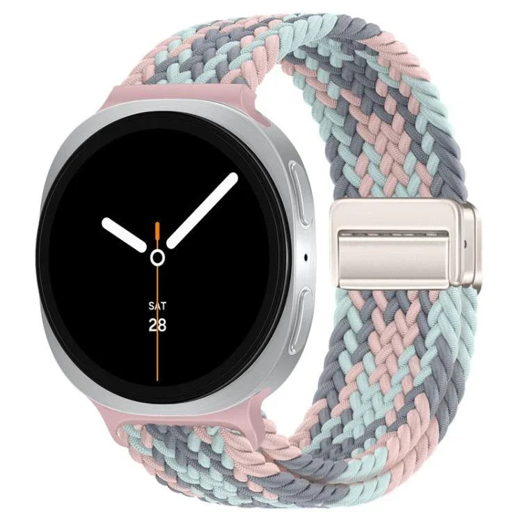 Dây đồng hồ nylon bện khóa nam châm vòng, dành cho Samsung Galaxy Watch8 / Watch8 Classic