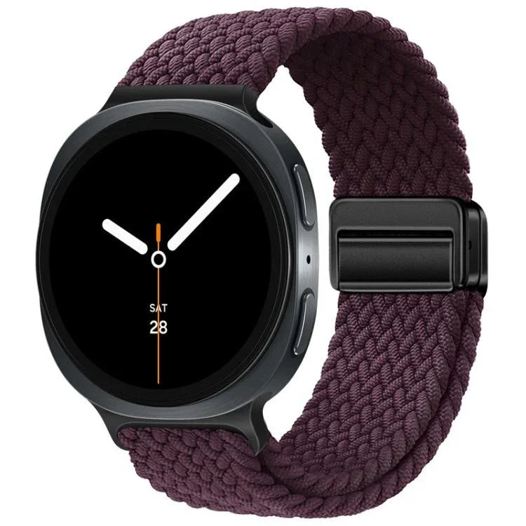 Dây đồng hồ nylon bện khóa nam châm vòng, dành cho Samsung Galaxy Watch8 / Watch8 Classic