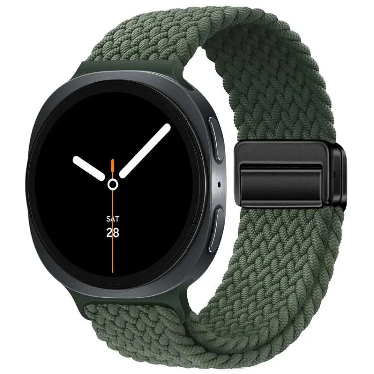 Dây đồng hồ nylon bện khóa nam châm vòng, dành cho Samsung Galaxy Watch8 / Watch8 Classic