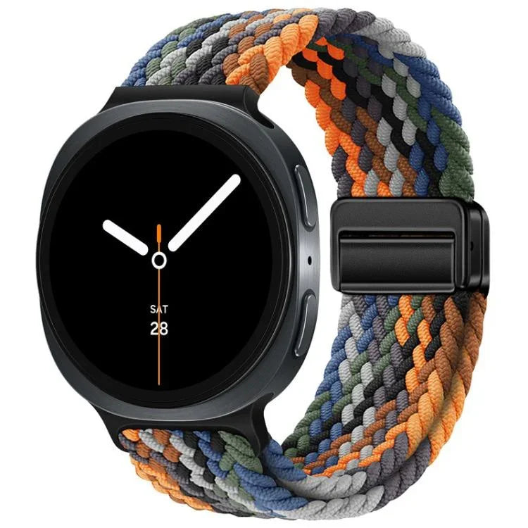 Dây đồng hồ nylon bện khóa nam châm vòng, dành cho Samsung Galaxy Watch8 / Watch8 Classic