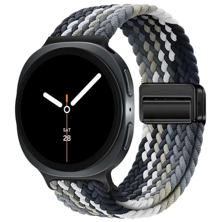 Dây đồng hồ nylon bện khóa nam châm vòng, dành cho Samsung Galaxy Watch8 / Watch8 Classic