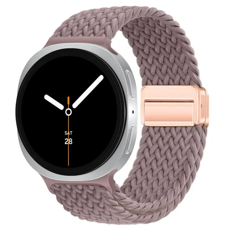 Dây đồng hồ nylon bện khóa nam châm vòng, dành cho Samsung Galaxy Watch8 / Watch8 Classic