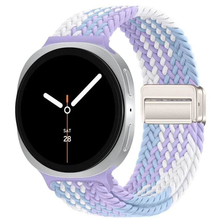 Dây đồng hồ nylon bện khóa nam châm vòng, dành cho Samsung Galaxy Watch8 / Watch8 Classic
