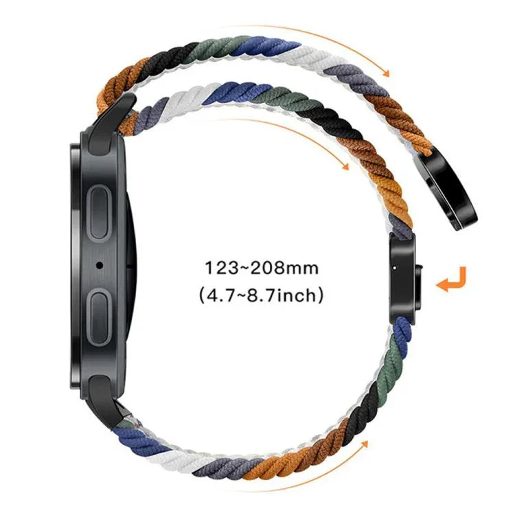 Dây đồng hồ nylon bện khóa nam châm vòng, dành cho Samsung Galaxy Watch8 / Watch8 Classic