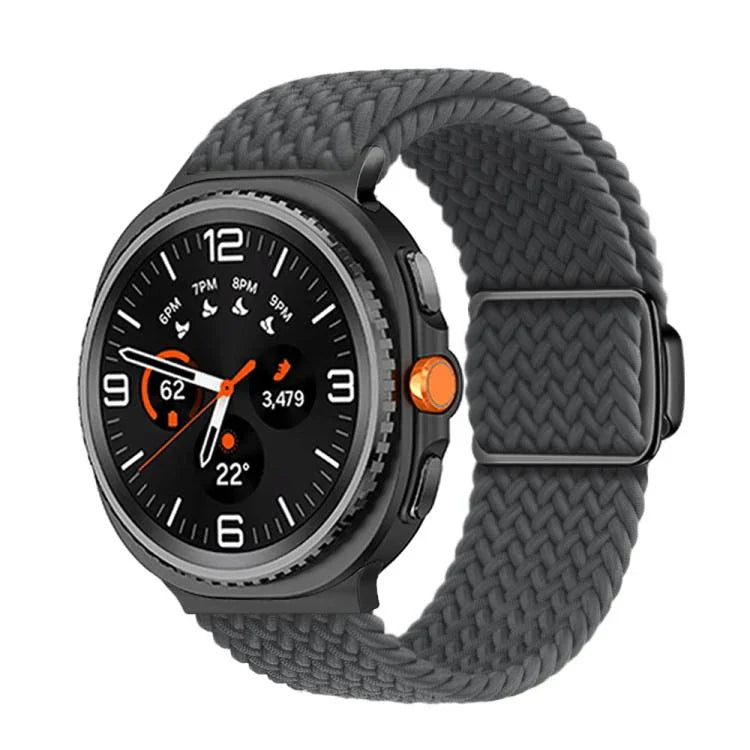 Dây đồng hồ nylon bện khóa nam châm, dành cho Samsung Galaxy Watch8 / Watch8 Classic