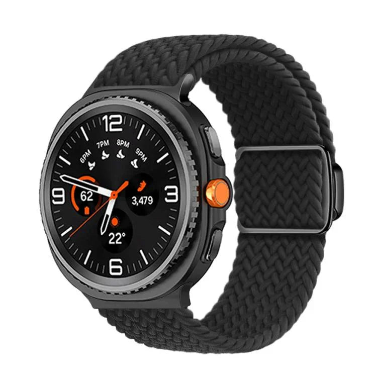 Dây đồng hồ nylon bện khóa nam châm, dành cho Samsung Galaxy Watch8 / Watch8 Classic