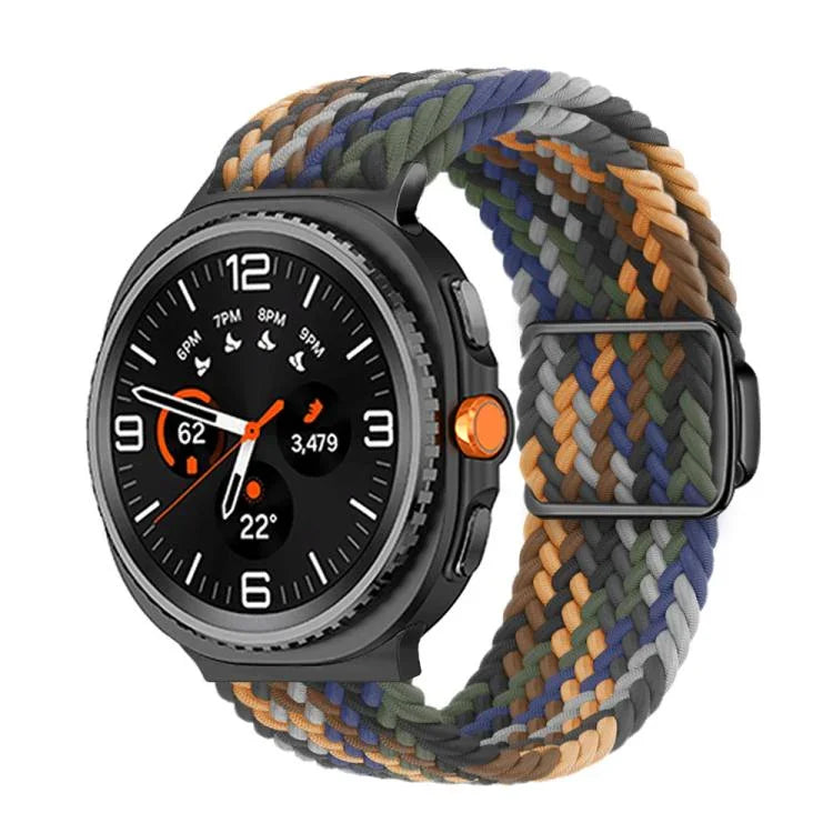 Dây đồng hồ nylon bện khóa nam châm, dành cho Samsung Galaxy Watch8 / Watch8 Classic