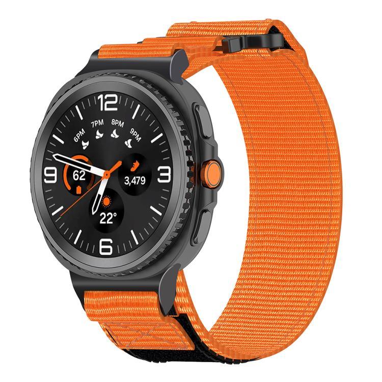 Dây đồng hồ nylon hai đoạn khóa móc và vòng, dành cho Samsung Galaxy Watch8 / Watch8 Classic