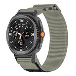 Dây đồng hồ nylon hai đoạn khóa móc và vòng, dành cho Samsung Galaxy Watch8 / Watch8 Classic