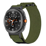Dây đồng hồ nylon hai đoạn khóa móc và vòng, dành cho Samsung Galaxy Watch8 / Watch8 Classic