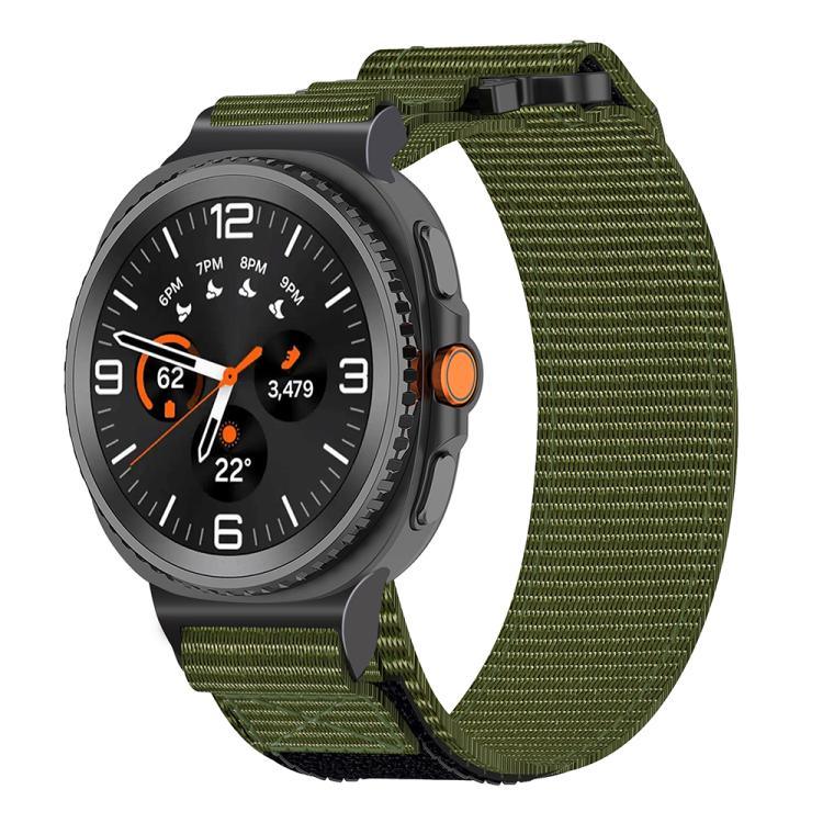 Dây đồng hồ nylon hai đoạn khóa móc và vòng, dành cho Samsung Galaxy Watch8 / Watch8 Classic