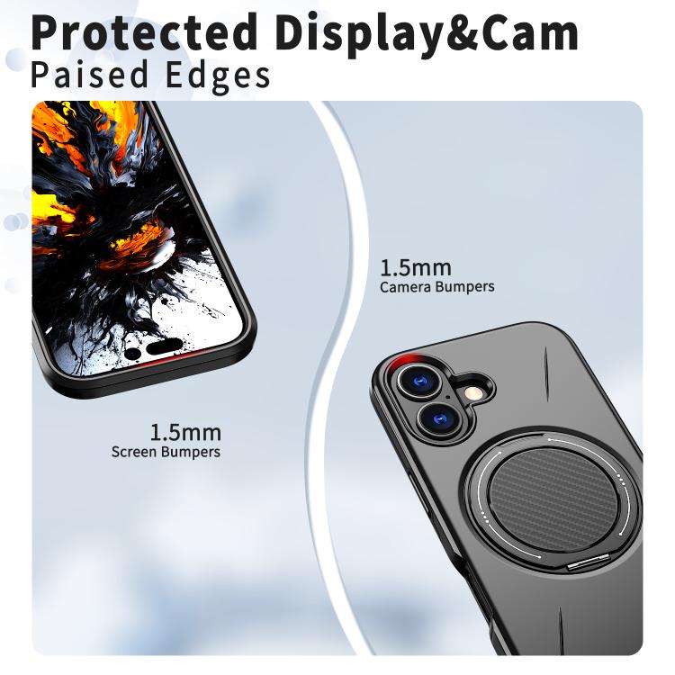 Ốp lưng điện thoại PC Kalebol nam châm MagSafe xoay, dành cho iPhone 16 Plus, iPhone 16, iPhone 15 Pro Max, iPhone 15 Pro, iPhone 15, iPhone 14