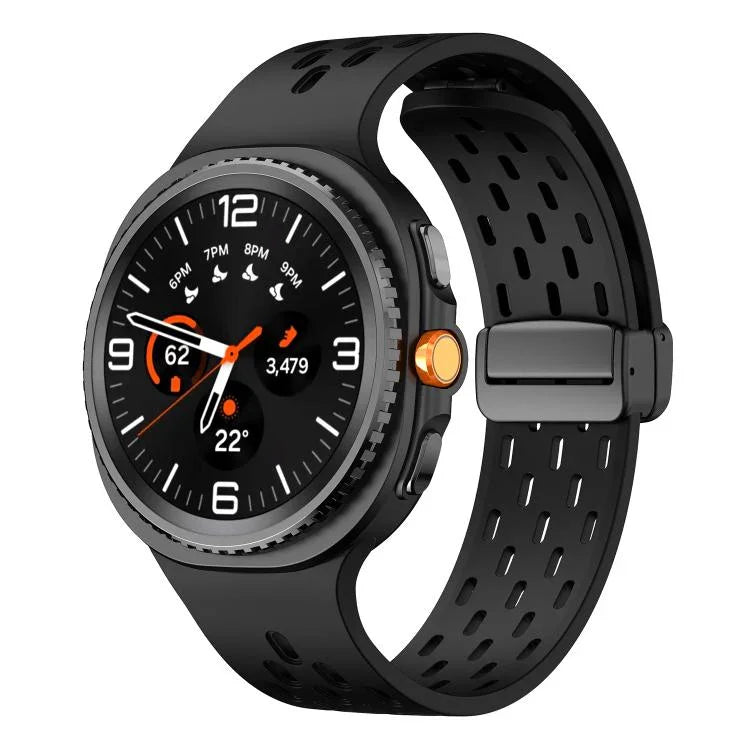 Dây đồng hồ silicone lưới từ tính, Dành cho Samsung Galaxy Watch8 / Watch8 Classic