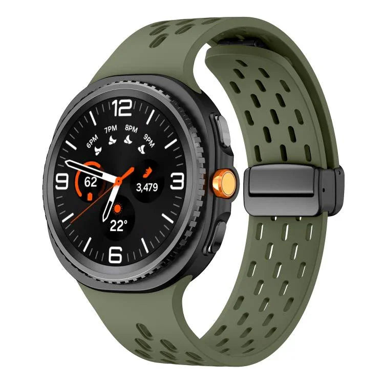 Dây đồng hồ silicone lưới từ tính, Dành cho Samsung Galaxy Watch8 / Watch8 Classic