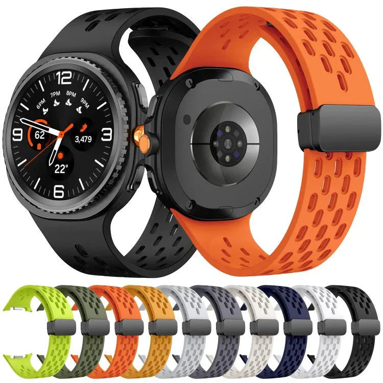 Dây đồng hồ silicone lưới từ tính, Dành cho Samsung Galaxy Watch8 / Watch8 Classic
