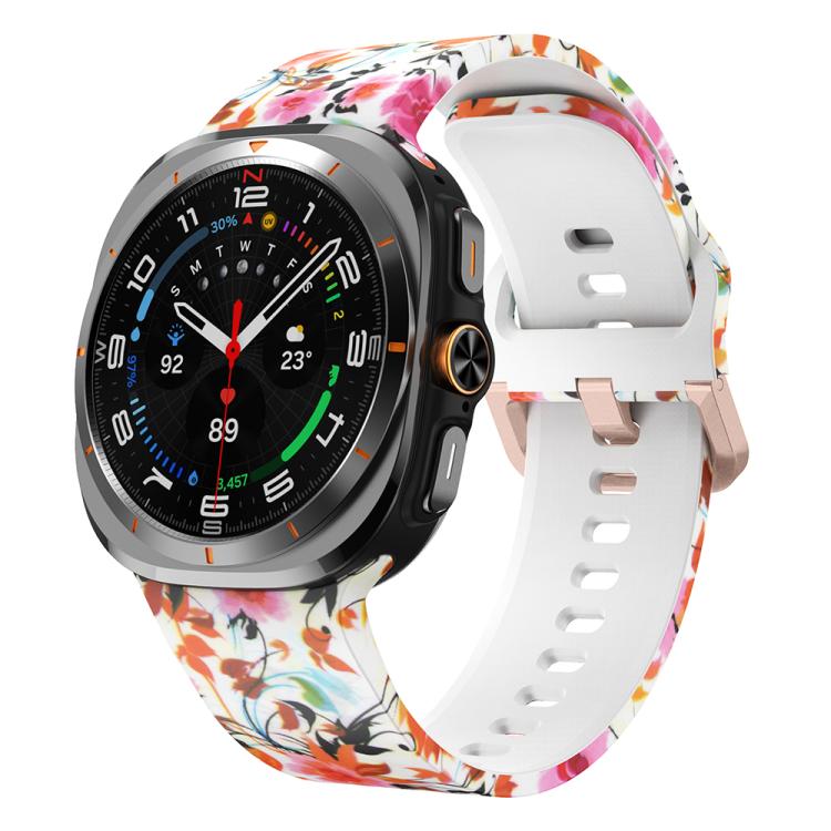 Printed Silicone Watch Band, For Galaxy Watch Ultra2 2026 / 2025 / 1 2024