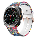 Printed Silicone Watch Band, For Samsung Galaxy Watch Ultra 47mm / Ultra 2025