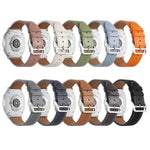 Dây đồng hồ da thật khóa bạc thép không gỉ, Dành cho Samsung Galaxy Watch8 / Watch8 Classic