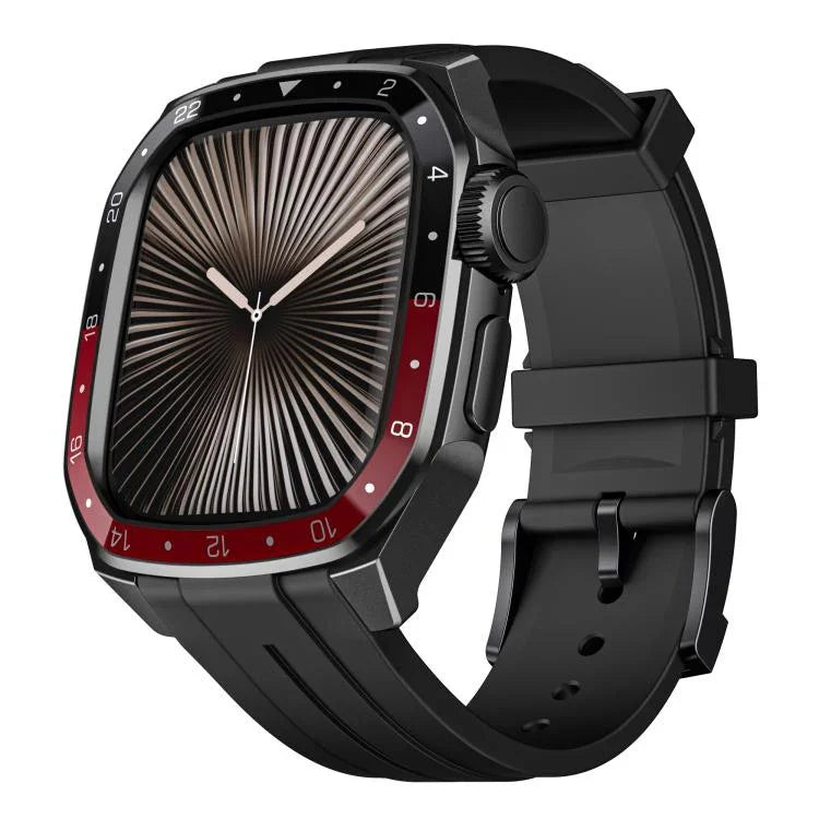 Dây Đeo Đồng Hồ Silicone Khung Kim Loại Tích Hợp Mô Hình Tỉ Lệ, Dành Cho Apple Watch Series 10 46mm