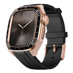 Dây Đeo Đồng Hồ Silicone Khung Kim Loại Tích Hợp Mô Hình Tỉ Lệ, Dành Cho Apple Watch Series 10 46mm