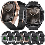Dây Đeo Đồng Hồ Silicone Khung Kim Loại Tích Hợp Mô Hình Tỉ Lệ, Dành Cho Apple Watch Series 10 46mm