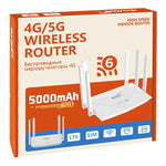Bộ phát WiFi LTE WiFi6 4G 6 ăng-ten 4 cổng LAN phiên bản Á-Âu WR900-E, WR900-E