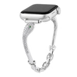 Dây Đeo Đồng Hồ Đầu Rắn Đính Zircon Mạ Đồng, Dành Cho Apple Watch 46mm / 49mm / 45mm / 44mm, Dành Cho Apple Watch 42mm / 41mm / 40mm / 38mm