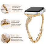 Dây Đeo Đồng Hồ Đầu Rắn Đính Zircon Mạ Đồng, Dành Cho Apple Watch 46mm / 49mm / 45mm / 44mm, Dành Cho Apple Watch 42mm / 41mm / 40mm / 38mm