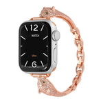 Dây Đeo Đồng Hồ Đầu Báo Đốm Đính Zircon Mạ Đồng, Dành Cho Apple Watch 46mm / 49mm / 45mm / 44mm, Dành Cho Apple Watch 42mm / 41mm / 40mm / 38mm