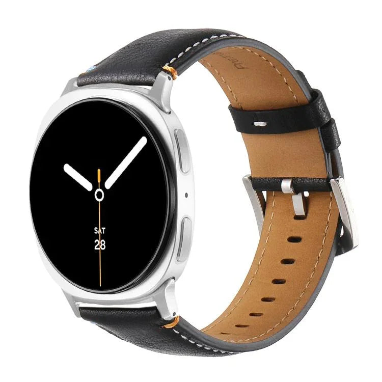 Dây đồng hồ da thật may chỉ, Dành cho Samsung Galaxy Watch8 / Watch8 Classic