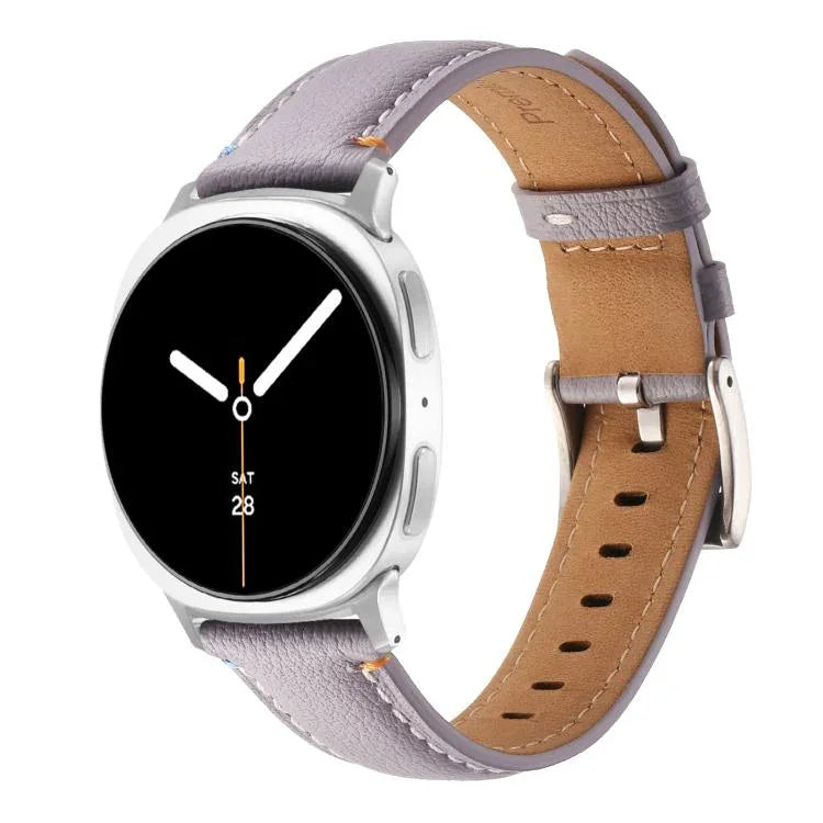 Dây đồng hồ da thật may chỉ, Dành cho Samsung Galaxy Watch8 / Watch8 Classic