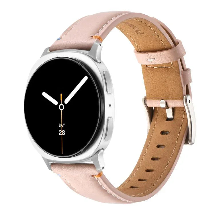 Dây đồng hồ da thật may chỉ, Dành cho Samsung Galaxy Watch8 / Watch8 Classic