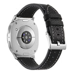 Dây đồng hồ da hai mặt họa tiết vân vải quả vải, Dành cho Samsung Galaxy Watch8 / Watch8 Classic