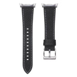 Dây đồng hồ da hai mặt họa tiết vân vải quả vải, Dành cho Samsung Galaxy Watch8 / Watch8 Classic