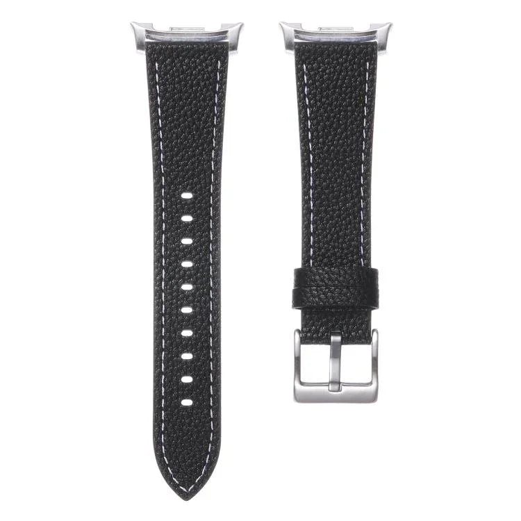 Dây đồng hồ da hai mặt họa tiết vân vải quả vải, Dành cho Samsung Galaxy Watch8 / Watch8 Classic