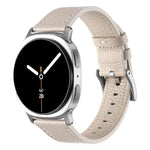 Dây đồng hồ da hai mặt họa tiết vân vải quả vải, Dành cho Samsung Galaxy Watch8 / Watch8 Classic