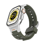 Dây Đeo Đồng Hồ Silicone Màu Sắc Khớp Kim Loại Pioneer, Dành Cho Apple Watch 46mm / 49mm / 45mm / 44mm, Dành Cho Apple Watch 42mm / 41mm / 40mm / 38mm