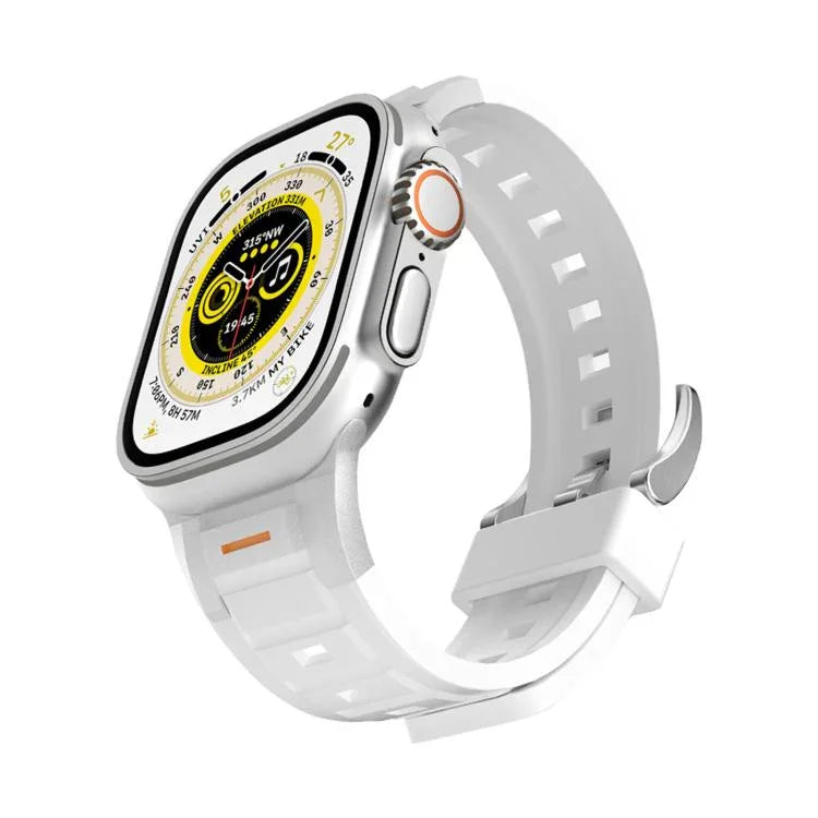 Dây Đeo Đồng Hồ Silicone Màu Sắc Khớp Kim Loại Pioneer, Dành Cho Apple Watch 46mm / 49mm / 45mm / 44mm, Dành Cho Apple Watch 42mm / 41mm / 40mm / 38mm