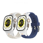 Dây Đeo Đồng Hồ Silicone Màu Sắc Khớp Kim Loại Pioneer, Dành Cho Apple Watch 46mm / 49mm / 45mm / 44mm, Dành Cho Apple Watch 42mm / 41mm / 40mm / 38mm