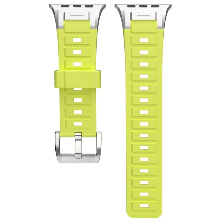 Dây Đeo Đồng Hồ Silicone Màu Sắc Khớp Kim Loại Pioneer, Dành Cho Apple Watch 46mm / 49mm / 45mm / 44mm, Dành Cho Apple Watch 42mm / 41mm / 40mm / 38mm