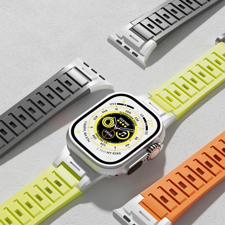 Dây Đeo Đồng Hồ Silicone Màu Sắc Khớp Kim Loại Pioneer, Dành Cho Apple Watch 46mm / 49mm / 45mm / 44mm, Dành Cho Apple Watch 42mm / 41mm / 40mm / 38mm