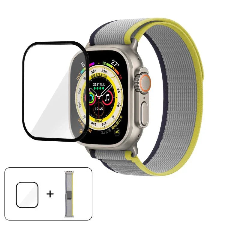 Dây Đeo Đồng Hồ Nylon Wild Path Loop Với Màng Cong 3D, Dành Cho Apple Watch Series 10 46mm, Dành Cho Apple Watch Series 10 42mm, Dành Cho Apple Watch 6 / 5 / 4 / SE 44mm