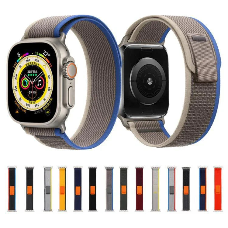 Dây Đeo Đồng Hồ Nylon Wild Path Loop Với Màng Cong 3D, Dành Cho Apple Watch Series 10 46mm, Dành Cho Apple Watch Series 10 42mm, Dành Cho Apple Watch 6 / 5 / 4 / SE 44mm