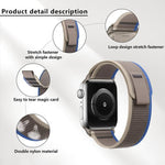 Dây Đeo Đồng Hồ Nylon Wild Path Loop Với Màng Cong 3D, Dành Cho Apple Watch Series 9 / 8 / 7 41mm, Dành Cho Apple Watch 3 / 2 / 1 38mm, Dành Cho Apple Watch 3 / 2 / 1 42mm