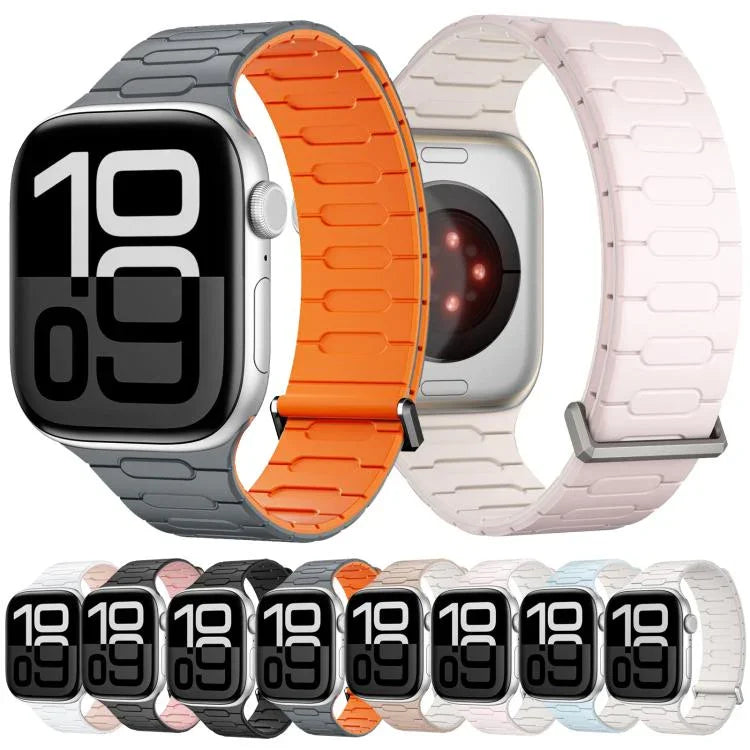 Dây Đeo Đồng Hồ Silicone Từ Tính Hình Chữ I, Dành Cho Apple Watch 46mm / 49mm / 45mm / 44mm, Dành Cho Apple Watch 42mm / 41mm / 40mm / 38mm