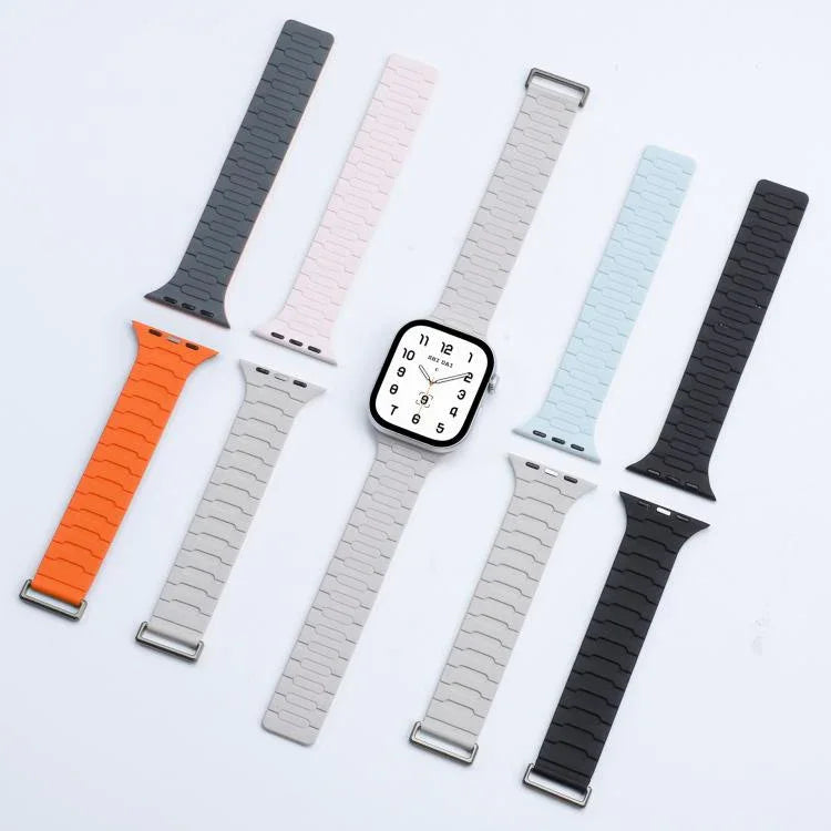 Dây Đeo Đồng Hồ Silicone Từ Tính Hình Chữ I, Dành Cho Apple Watch 46mm / 49mm / 45mm / 44mm, Dành Cho Apple Watch 42mm / 41mm / 40mm / 38mm