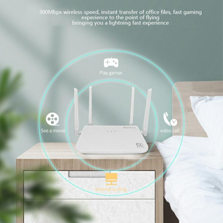 Thiết bị chia sẻ internet văn phòng gia đình WIFI 5G LTE 4G Router 300Mbps điểm phát sóng không dây, Trắng, Đen