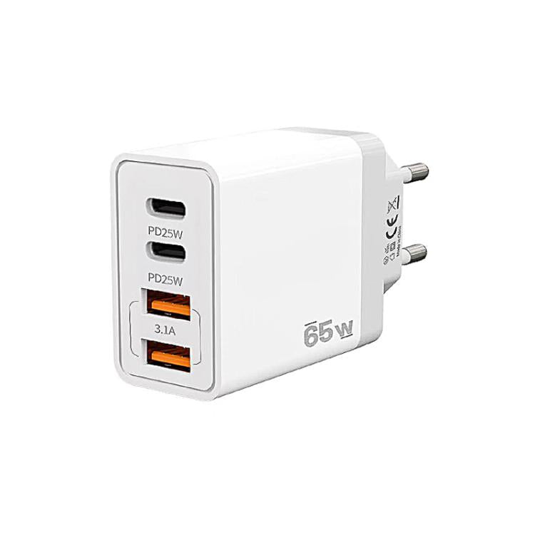 TE-PD44 Sạc điện thoại di động 4 cổng Dual USB-A Dual Type-C, phích cắm EU, phích cắm US