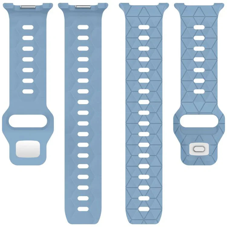 Dây đồng hồ silicone khóa thép ngược họa tiết bóng đá, Dành cho Samsung Galaxy Watch8 / Watch8 Classic